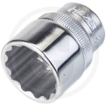 Hazet 12-kant dopsleutel 3/8", chroom-vanadium, 31,5 mm