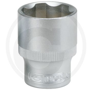 Clé à douille hexagonale classique Ks Tools 1/2", 23 mm - profil hexagonal Flanktraction-Pro, 38 x 29 x 40 mm