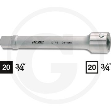 Hazet verlengstuk 20 (3/4") - chroom-vanadium, made in germany