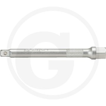 Ks tools 1/4" verlengstuk met aandrijfzeskant, 75 mm - chroom vanadium, mat gesatineerd