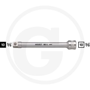 Hazet verlengstuk 10 (3/8") - lengte 126mm, chroom-vanadium, din 3123/iso 3316