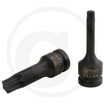 Ks tools ks tools 1/2” krachtdopsleutelbit voor tx-bouten, lange uitvoering t55 profiel - 75mm