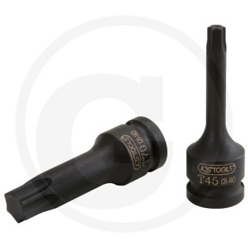 Ks tools 1/2” krachtdopsleutelbit voor tx-bouten, t60 profiel, langwerpige uitvoering