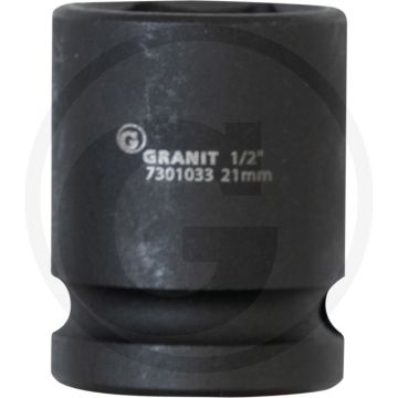 Black edition black edition 1/2" zeskant krachtdop, kort, 21 mm - 80-420 nm