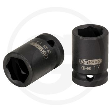 Ks tools 1/2" zeskant krachtdopsleutel, kort, 32 - phosphatiert, chrom-molybdän