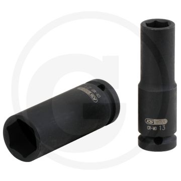 Ks tools 1/2" zeskant krachtdopsleutel, lang, 12 - 78mm lengte