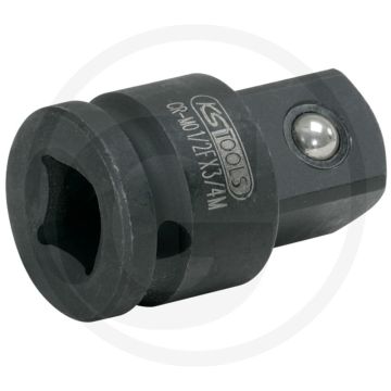 Ks tools 1/2" naar 3/4" krachtadapter - vierkantantrieb, innenvierkant, phosphatiert, chrom-molybdän
