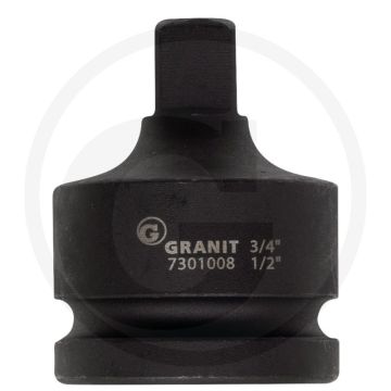 Black edition black edition 3/4" krachtadapter 3/4" f x 1/2" m - chroom-molybdeen staal