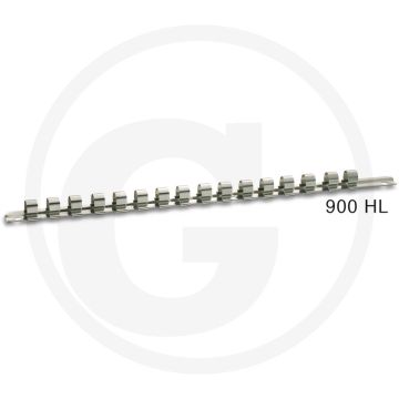 Hazet klemmenstrook 1/2" met 16 halteklammern - lengte 430 mm