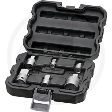 Black edition adapterset 6-delig - chroom-vanadiumstaal, mat gesatineerd