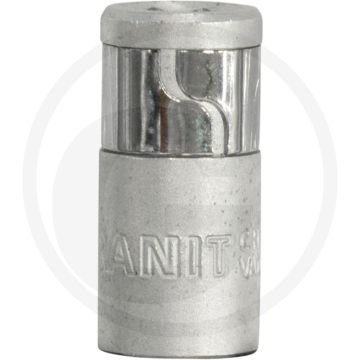 Black edition black edition 1/4" bit-dopadapter, met spanring - lengte 25mm