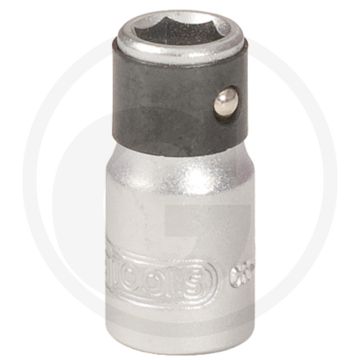 Ks tools 1/4" bit-dopadapter met spanring, lengte 25mm
