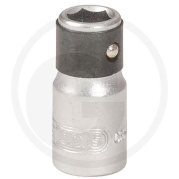 Ks tools 1/4" bit-dopadapter met spanring, lengte 25mm