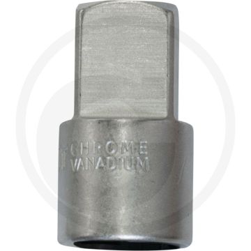 Black edition black edition 1/2" verloopadapter, 1/2"f x 3/4"m - chroom-vanadium, mat gesatineerd, 46mm