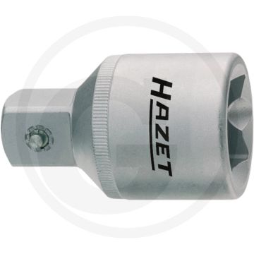 Hazet adapter van 1" naar 3/4" - chroom-vanadium, din 3123/iso 3316, made in germany