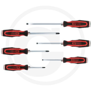 Ks tools ergotorque®max schroevendraaierset met s 6-delig - met slagkap