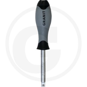Black edition black edition 1/4" schroevendraaier met vierkantaandrij 150 mm - chroom vanadium schacht