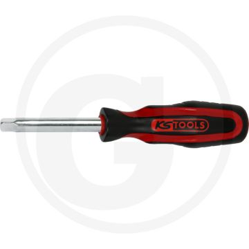 Ks tools 1/4" chromeplus® schroevendraaier met vi hochglanz verchromt - lengte 150mm