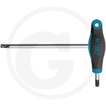 Hazet winkelschraubendreher torx® innen t30, ergonomischer hazet 2-komponenten-t-griff