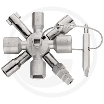 Knipex knipex schakelkastsleutel twinkey® - vierkant (mm): 5, 6-7, 8-9, 10-11
