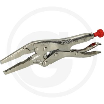 Ks tools griptang met lange bekken 125 mm - spancapaciteit 0-25 mm