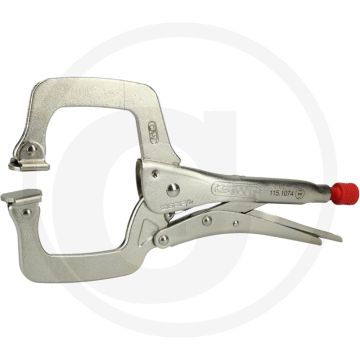 Ks tools lasgriptang met beweegbare klembekken, 285 mm - spancapaciteit 0-100 mm