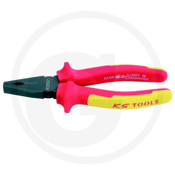 Ks tools ergotorque® vde combinatietang, 210 mm - 1,6 mm harde draad