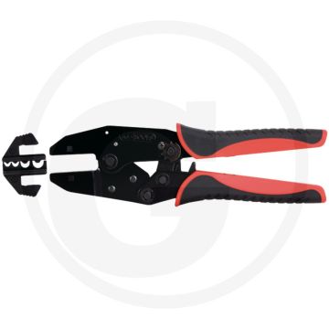 Ks tools Crimpzange 220 mm - für nicht isolierte Kabelschuhe, Kapazität: 1,5 / 2,5 / 6,0 / 10,0 mm²