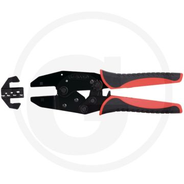 Ks tools Crimpzange für Flachsteckerhülsen awg 20 - 18 / 16 - 14 / 12 - 10 - mit Ratschenfunktion