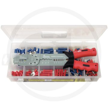 Ks tools multifunctionele krimptangenset, 271-delig - voor isolatie en ongeïsoleerde kabels - 0,75-6,0 mm² snijden en strippen - 1,5-6,0 mm² krimpen