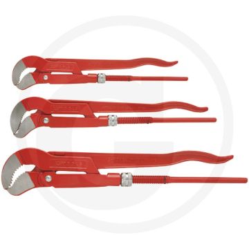 Ks tools pijptangenset 3-delig, 45° gebogen, 245-550 mm