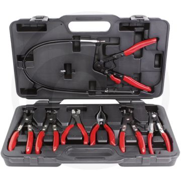 Ks tools schlauchschellenzangen set 7-teilig mit kontrollkabel