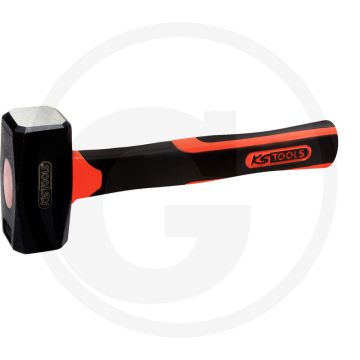 Ks tools moker met glasvezel steel, 1.250g - din 6475, gesmeed, gehard, 132x43mm