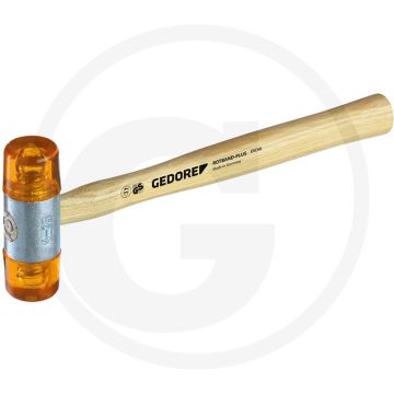 Gedore kunststofhamer 35mm Ø, 290mm lengte, uitwisselbare koppen, eschenstiel