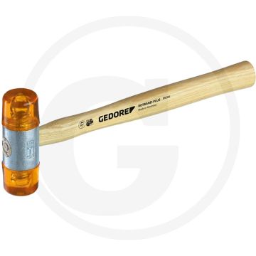 Gedore kunststofhamer 50mm Ø, 290mm lengte, uitwisselbare koppen