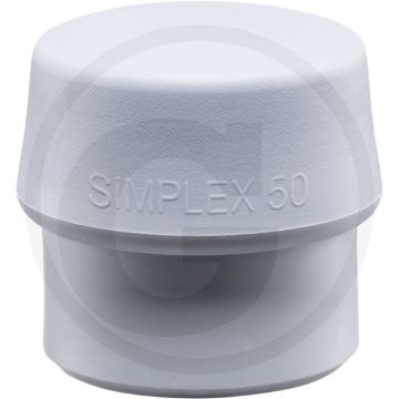 Halder tpe-medium grijs slaginzetstuk 60 voor simplex kunststof hamer - kop-Ø 60mm