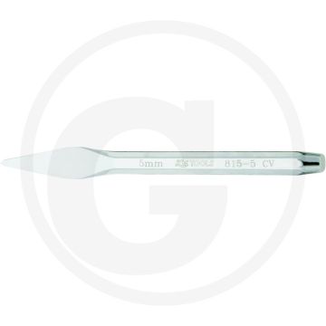 Ks tools ritsbeitel, hoogglans verchroomd, 130 mm, 8-kant, gehard