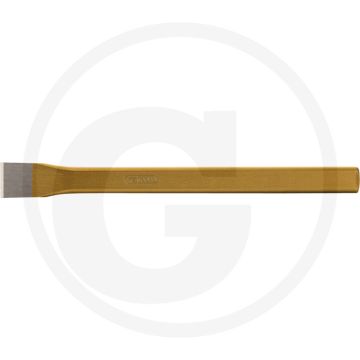 Ks tools metselaarbeitel, plat ovaal, 27 x 200 mm - chroom-molybdeenstaal