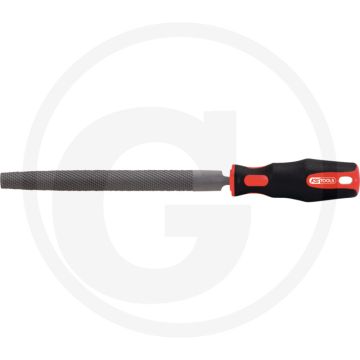 Ks tools halfronde vijl, din 7261, vorm e, 250 mm - speciaal staal, 2-componenten handgreep