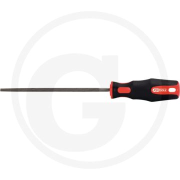 Lime ronde Ks Tools, DIN 7261, forme F, 200 mm, manche HE à deux composants