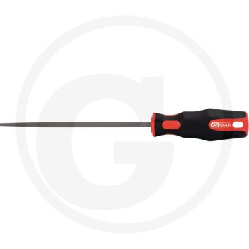 Lime ronde Ks Tools, DIN 7261, forme D, 200 mm, manche HE à deux composants