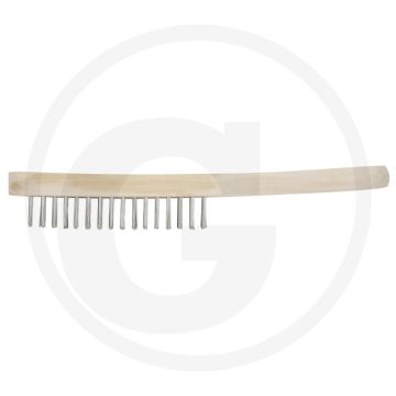 Ks tools staaldraadborstel 4-rijig, 290 mm - universeel inzetbaar