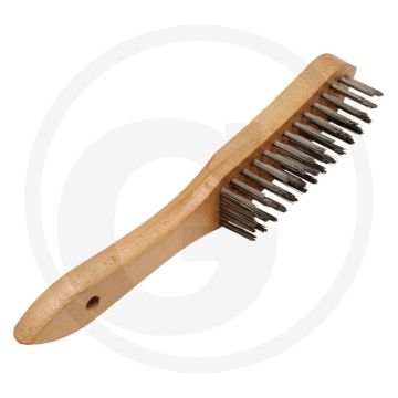 Brosse en acier 5 rangs 290 mm de long 0,35 mm d'épaisseur de fil
