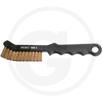 Hazet messing remklauw staaldraadborstel - gegolfde messing borstels - 225 mm lang