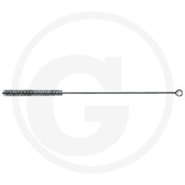 Cilinderborstel met oog - messing draad gegolfd - Ø 10mm