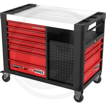 Ks tools werkstattwagen p35 mit 12 schubladen - stahlblechkonstruktion - 600kg draagvermogen