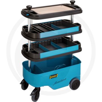 Hazet gereedschapswagen, zonder inhoud - hazet blauw, 300 kg laadvermogen