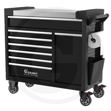 Black edition gereedschapswagen performance 2.0 heavy gevuld, 216-delig - inclusief 6 modulesets