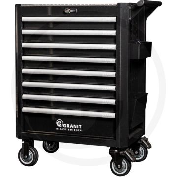 Black edition gereedschapswagen dynamicpro heavy gevuld, 214-delig - stabiele plaatstaalconstructie met 8 schuiflades