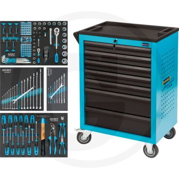 Hazet gereedschapswagen met 147-delig assortiment en 7 laden